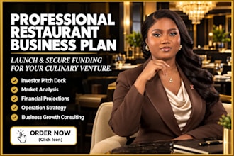 write an sba restaurant business plan financial model