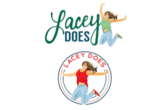 make mascot travel blog logo for female social media icon