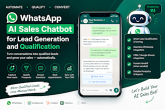 build a whatsapp ai sales chatbot for lead generation and qualification