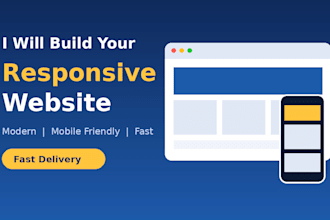 build a modern responsive website for your business