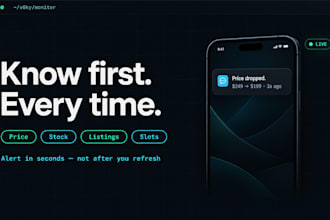 build a website monitoring bot with instant alerts
