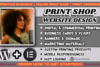 print shop website, print ordering website, online print shop, printing business