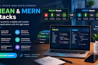 be your full stack developer for mean and mern projects