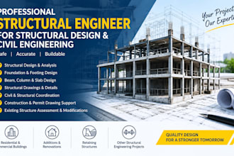 be your structural engineer for structural design and civil engineering
