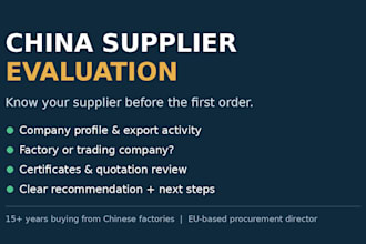 evaluate your chinese supplier and quotation before your first order