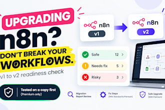 check and safely upgrade your n8n from version 1 to 2