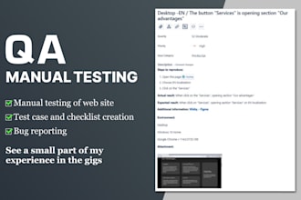perform manual QA testing for your website on windows and android