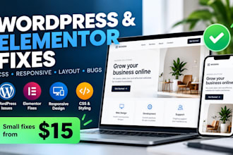 fix wordpress elementor CSS and responsive issues