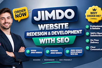 design jimdo website redesign jimdo website development jimdo website with SEO