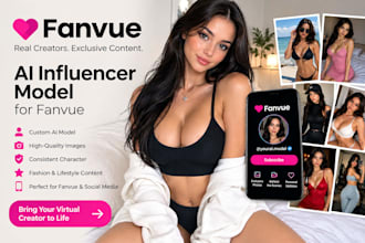 create an ai fashion influencer model for your instagram, fanvue