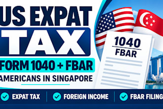 file US expat tax return form 1040 and fbar for americans in singapore