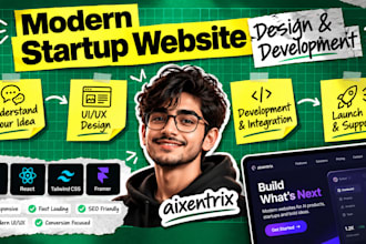 design and develop a high converting saas or ai startup website