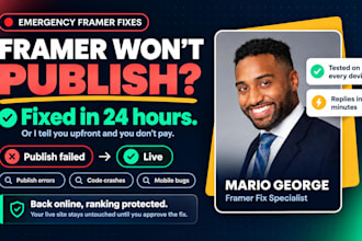 fix your framer publish errors, broken code overrides and mobile bugs