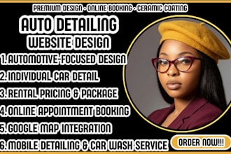 design a premium mobile auto detailing and ceramic coating website