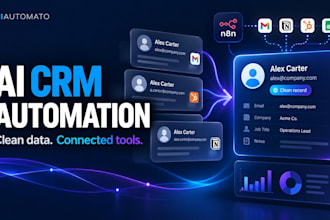 automate CRM cleanup, sync and reporting with n8n and ai