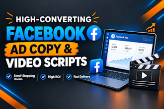 write high converting facebook ad copy and video scripts