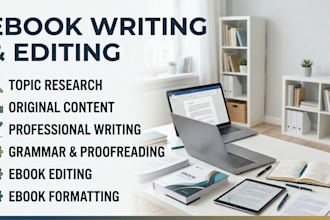 professional fiction writing ebook editing and formatting