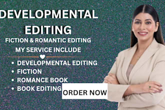 developmental edit your fiction or romance book