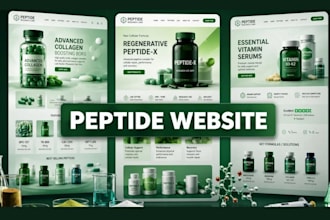 build fda compliant peptide website, research peptide store with woo commerce