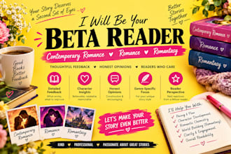 beta read your contemporary romance, romance beta reader, romantasy beta reading