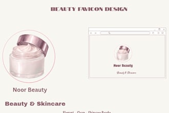 design a professional website favicon and icon