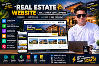 build a modern real estate website with property listings
