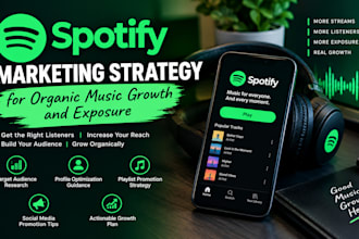 create a spotify marketing strategy for organic music growth and exposure