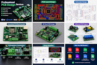 design pcb board , schematics and layouts