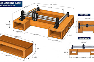 create cnc furniture, custom furniture, wood working plans and dxf for cnc