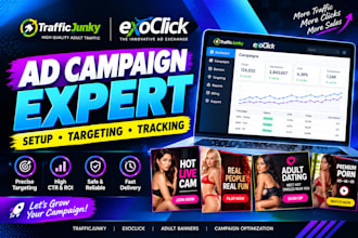 create trafficjunky and exoclick adult ad campaign banners