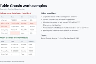 do fast data entry, typing, web research and excel spreadsheet work