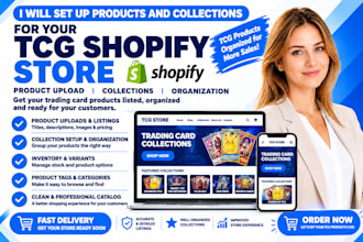 set up products and collections for your tcg shopify store
