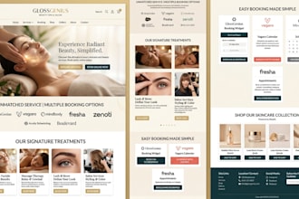 design glossgenius online beauty spa salon skincare booking vagaro website