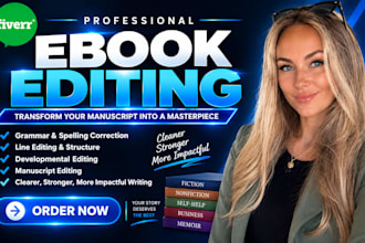 edit your ebook and proofread your ebook manuscript