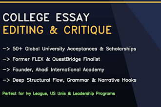 edit and proofread your college admission essay