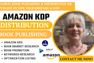 publish and distribute your book through KDP, draft2digital and ingramspark