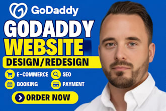 godaddy website design godaddy redesign develop godaddy website development seo