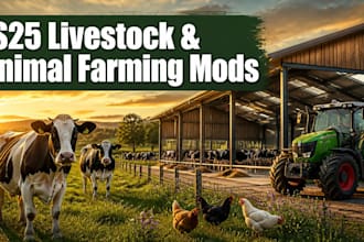 configure farming simulator 25 livestock and animal farming mods