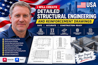 create detailed structural engineering and reinforcement drawings