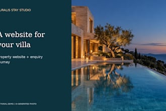 build a villa rental website with a digital guest guide