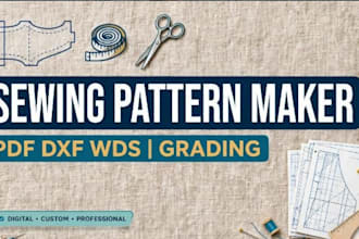 make sewing pattern for t shirt and bomber jacket