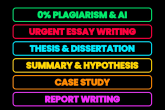 do urgent essay writing, report, proposal and case study