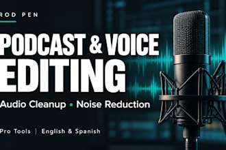 edit and clean your podcast or voice recording in pro tools