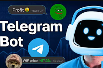 build custom telegram bot, telegram trading bot, telegram automation, crypto bot