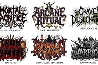 do satanic black metal, occult metal, raw black metal logo