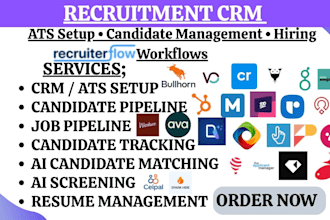 setup recruitment CRM bullhorn recruit CRM zoho recruit ai automation pro ai