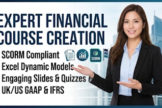 develop a financial modeling elearning course excel exercises and scorm quizzes