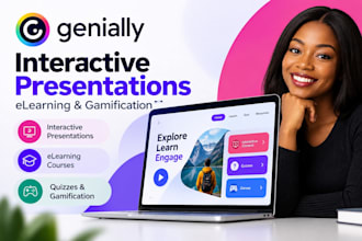 create an interactive genially presentation, elearning course and gamification