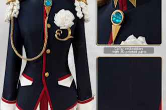 sew custom halloween cosplay costume anime cosplay game character fabric costume