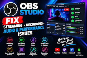 fix obs studio streaming recording audio and performance issues
